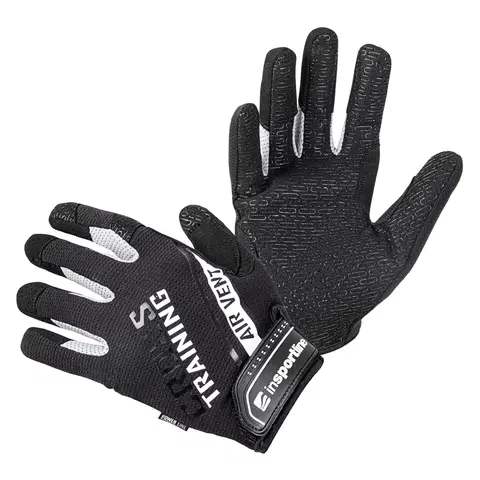 Fitness rukavice Fitness rukavice inSPORTline Taladaro čierno-biela - XXL