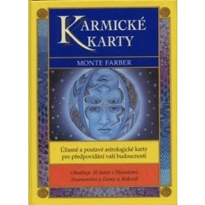 Astrológia, horoskopy, snáre Karmické karty - komplet - Monte Farber