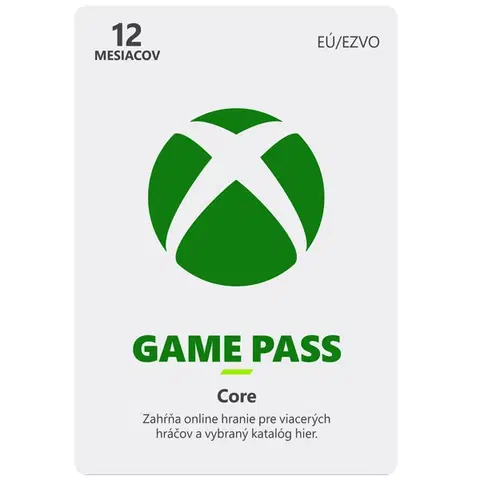 Hry na PC Xbox Game Pass Core 12 mesačné predplatné CD-Key