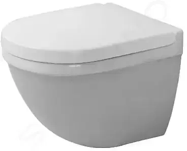 Záchody DURAVIT - Starck 3 Závesné WC, WonderGliss, biela 22270900001