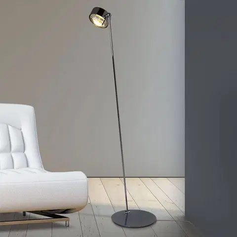 Stojacie lampy Top Light Stojaca LED lampa Puk Maxx Floor Mini, chróm