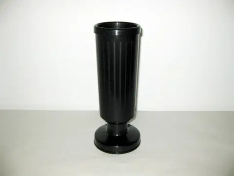 Dekoratívne vázy BESOP - Váza na hrob zaťažená 30cm čierna