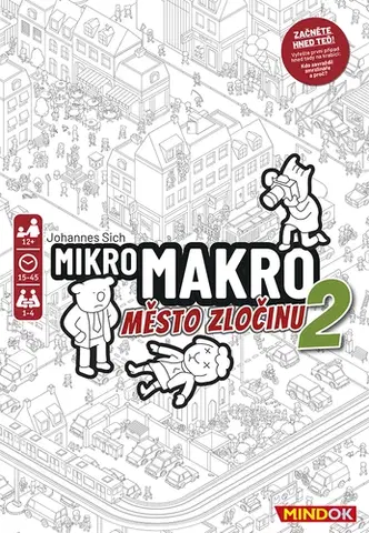 Rodinné hry Mindok Hra MikroMakro: Mesto zločinu 2 Mindok