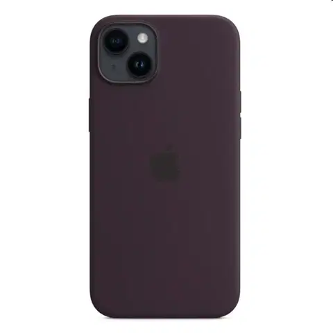 Puzdrá na mobilné telefóny Silikónový zadný kryt pre Apple iPhone 14 Plus s MagSafe, bazovo fialová MPT93ZMA