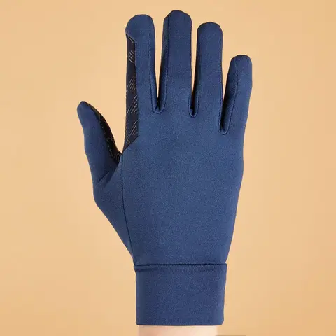 rukavice Detské jazdecké rukavice 100 modré