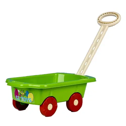 Hračky na záhradu BAYO - Detský vozík Vlečka 45 cm zelený