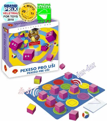 Hračky rodinné spoločenské hry PEXI - Pexeso Pre Uši