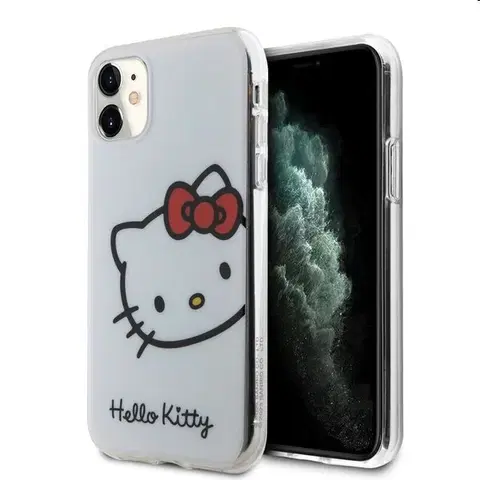 Puzdrá na mobilné telefóny Zadný kryt Hello Kitty IML Head Logo pre Apple iPhone 11, biele 57983116894