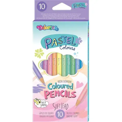 Hračky PATIO - Colorino pastelky 10 farieb pastelové
