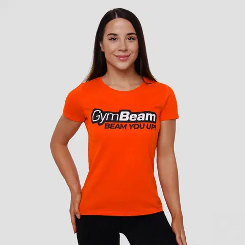 Tričká a tielka GymBeam Dámske Tričko Beam Orange  SS