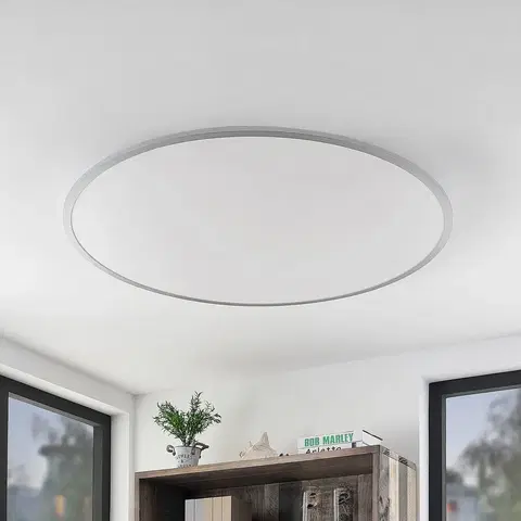 Stropné svietidlá Lindby Lindby Narima stropná LED, biela, 4000 K, Ø 100 cm