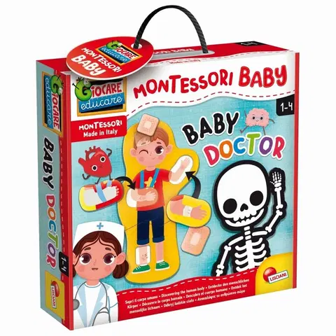 Hračky spoločenské hry pre deti LISCIANIGIOCH - Montessori Baby Doktor