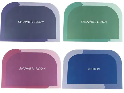 Kúpeľňové predložky MAKRO - Protišmyková podložka 38x58cm rôzne farby