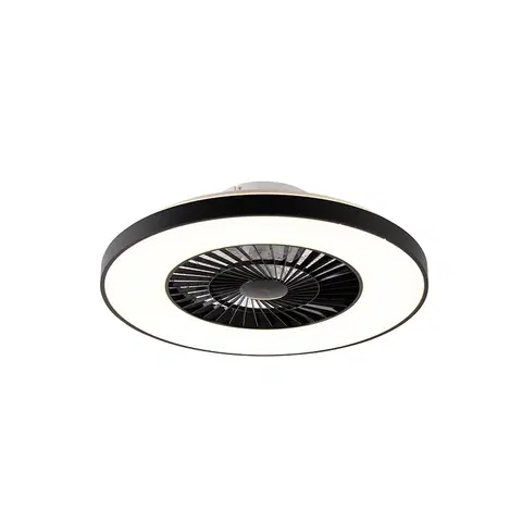 Stropne ventilatory Stropný ventilátor čierny vrátane LED s hviezdicovým efektom stmievateľný - Climo