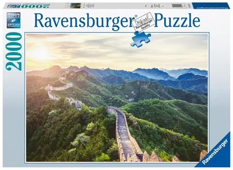 Hračky puzzle RAVENSBURGER - Čínsky múr v slnečnej žiare 2000 dielikov