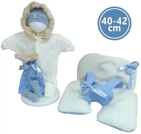 Hračky bábiky LLORENS - M740-77 oblečok pre bábiku bábätko NEW BORN veľkosti 40-42 cm