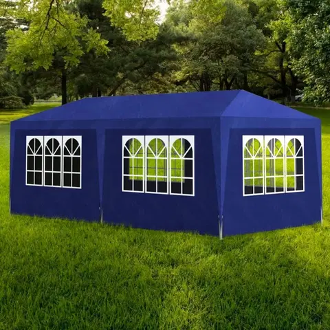 Záhradné párty stany Párty stan 3 x 6 m Dekorhome Modrá