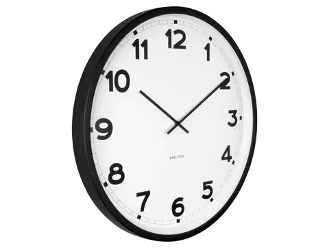 Hodiny Nástenné hodiny New Classic Karlsson KA5848, biela 60cm 