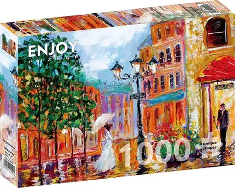 1000 dielikov Enjoy Puzzle Parížska romantika 1000 Enjoy