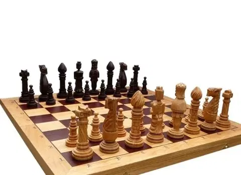 Šachové hry F.P.H.U. „ MADOŃ” Šachy drevené Dub (intarzia)