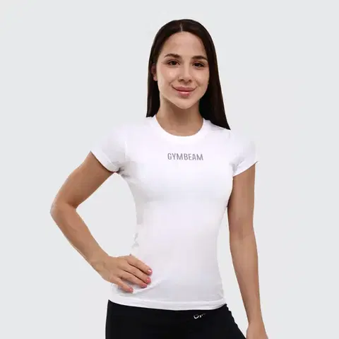 Tričká a tielka GymBeam Dámske tričko FIT White  XL