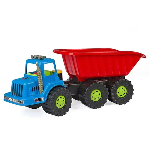 Hračky - dopravné stroje a traktory BAYO - Detské nákladné sklápacie auto Arnie 90 cm