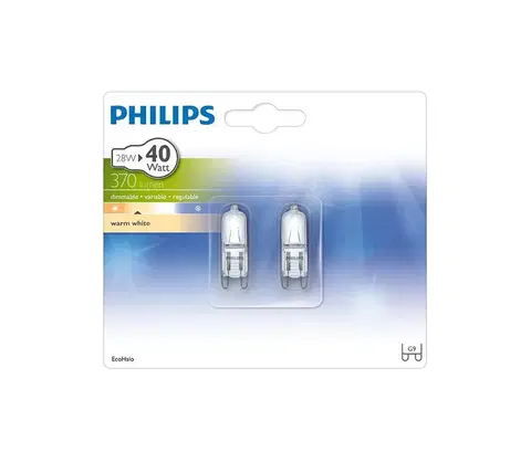 Žiarovky Philips SADA 2x Priemyselná žiarovka Philips ECOHALO G9/28W/230V 2800K 