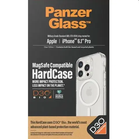 Puzdrá na mobilné telefóny Puzdro PanzerGlass HardCase D3O s MagSafe pre Apple iPhone 15 Pro 1181