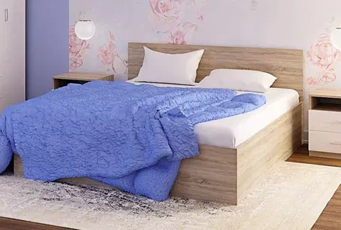 Manželské postele STANA posteľ 160x200-dub Sonoma