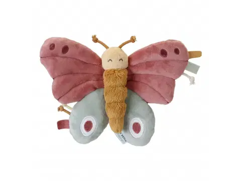 Plyšové hračky LITTLE DUTCH - Motýľ s aktivitami Kvety a motýle