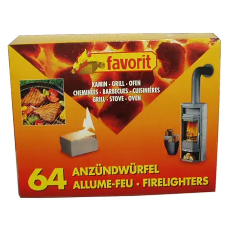 Kresadlá Pevný podpalovač FAVORIT 64 ks