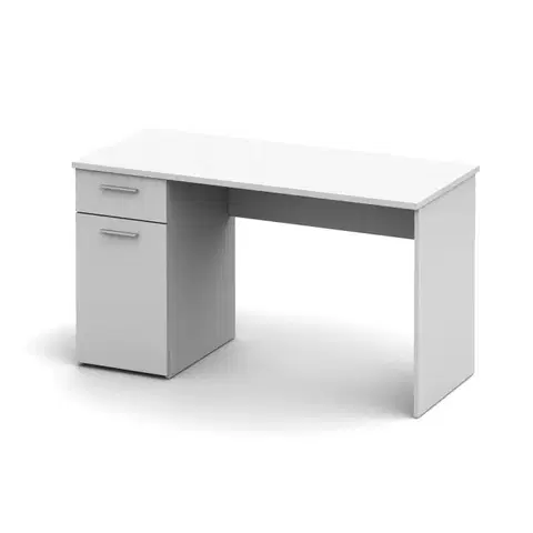 Písacie stolíky Písací stôl EGON DTD Tempo Kondela Biela