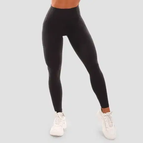 Športové legíny GymBeam Dámske legíny Mesh Panel black  XLXL