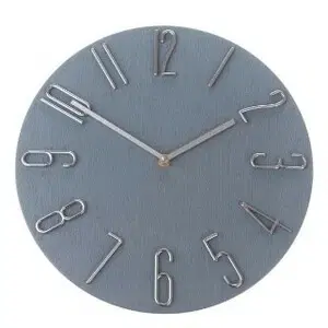 Hodiny Nástenné hodiny Berry grey, pr. 30,5 cm, plast