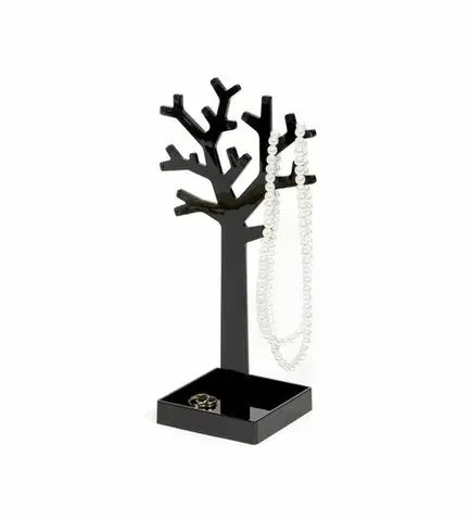 Kúpeľňový nábytok Stojan na šperky v tvare stromu Compactor - čierny plast 