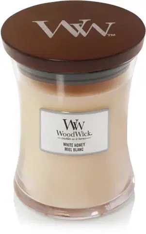 Stredná sviečka WoodWick WoodWick sviečka stredná White Honey