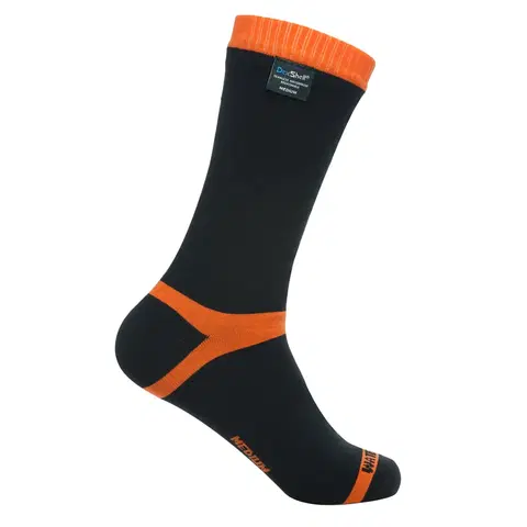 Pánske ponožky Nepremokavé ponožky DexShell Hytherm PRO Tangelo Red Stripe - XL