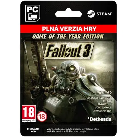 Hry na PC Fallout 3 (Game of the Year Edition) [Steam]