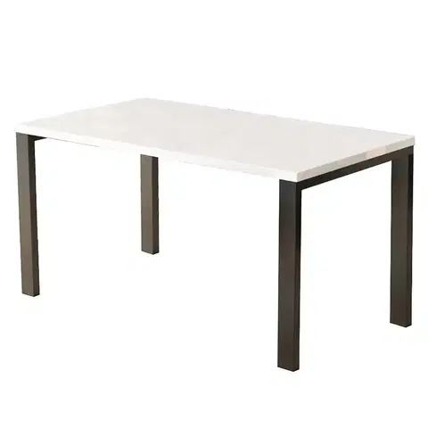 Jedálenské stoly Rozkladací stôl Garant 80/170x80cmBiely lesk