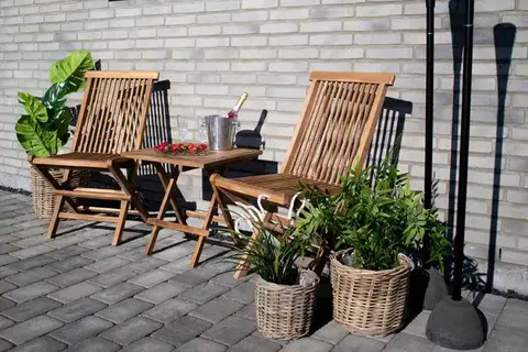 Záhradné stoličky Norddan Záhradná jedálenská stolička Lana, teak