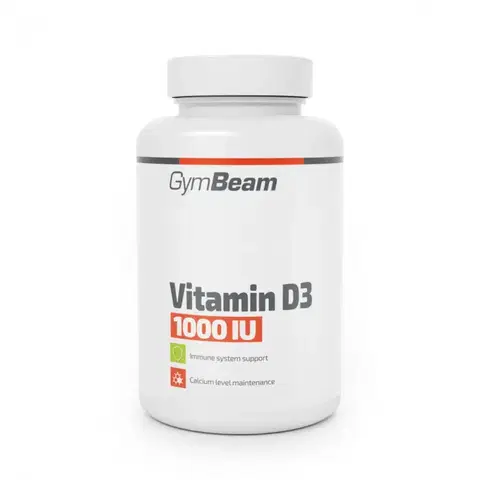 Vitamín D GymBeam Vitamín D3 1000 IU bez príchute