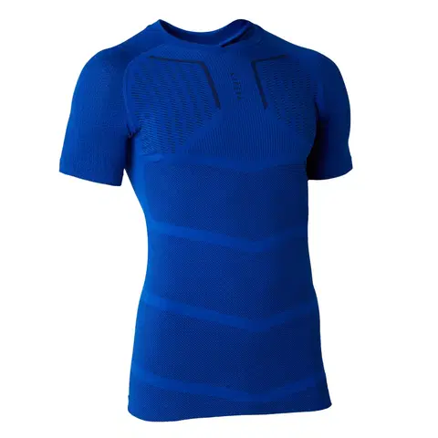 ragby Pánske spodné tričko Keepdry na futbal s krátkym rukávom modré