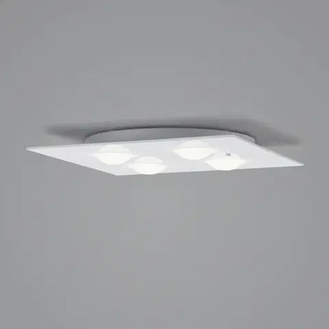 Stropné svietidlá Helestra Helestra Nomi stropné LED svetlo 38x38cm dim biela