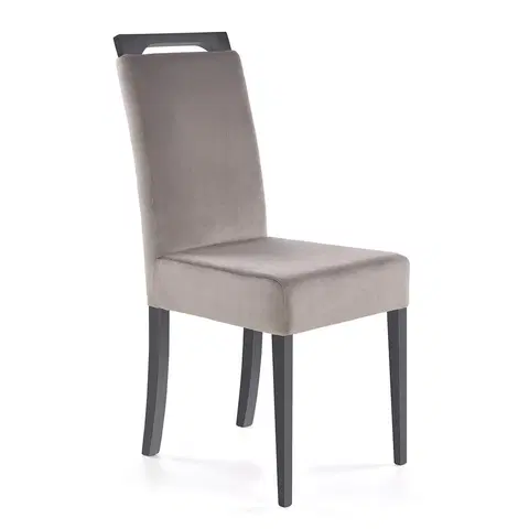 Jedálenské stoličky HALMAR Clarion jedálenská stolička grafit / sivá