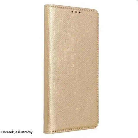 Puzdrá na mobilné telefóny Knižkové puzdro Smart Case Book pre Apple iPhone 15 Pro, zlatá TEL215704