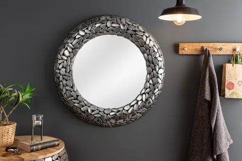 Zrkadlá LuxD Dizajnové nástenné zrkadlo Mauricio II  strieborné  x  25752