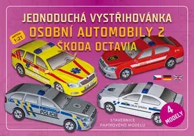 Modelárstvo, vystrihovačky Osobní automobily 2 Škoda Octavia - jednoduchá vystřihovánka