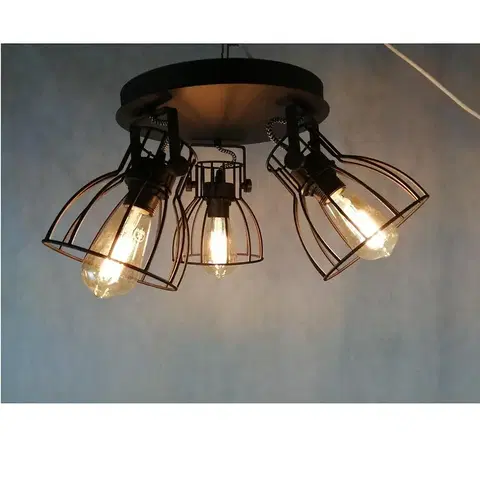 Moderné lampy do obývačky Luster Alano black 2123 PL3