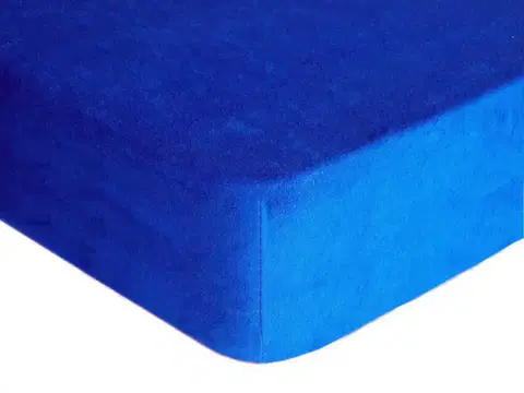 Plachty Forbyt, Prestieradlo, Froté Premium, tmavo modrá 120 x 200 cm