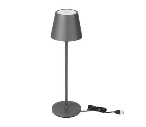 Lampy  LED Stmievateľná dotyková dobíjacia stolná lampa LED/2W/5V 4400 mAh IP54 šedá 
